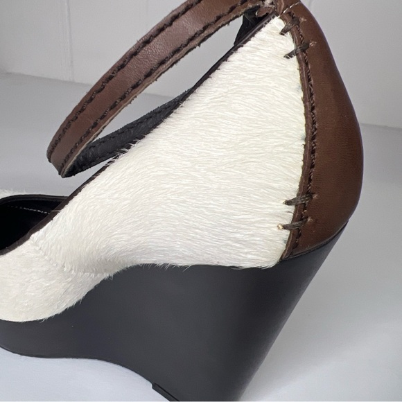 Calvin Klein Calf Hair And Leather Off White Heels US 7.5. READ DISCRIPTION - Picture 4 of 11